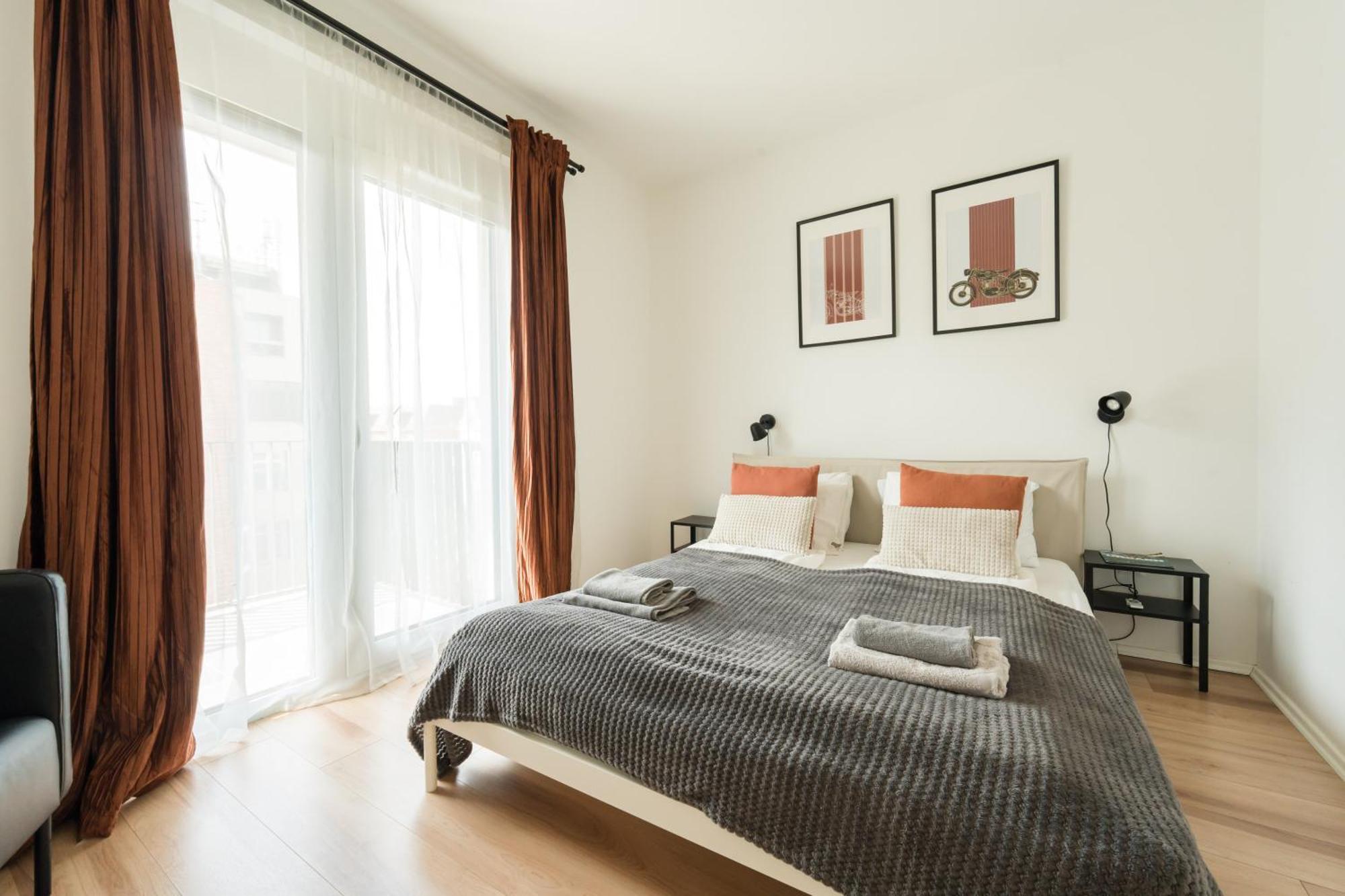 Brand New Modern Apartment-2 Rooms-Balcony-Garage بودابست المظهر الخارجي الصورة