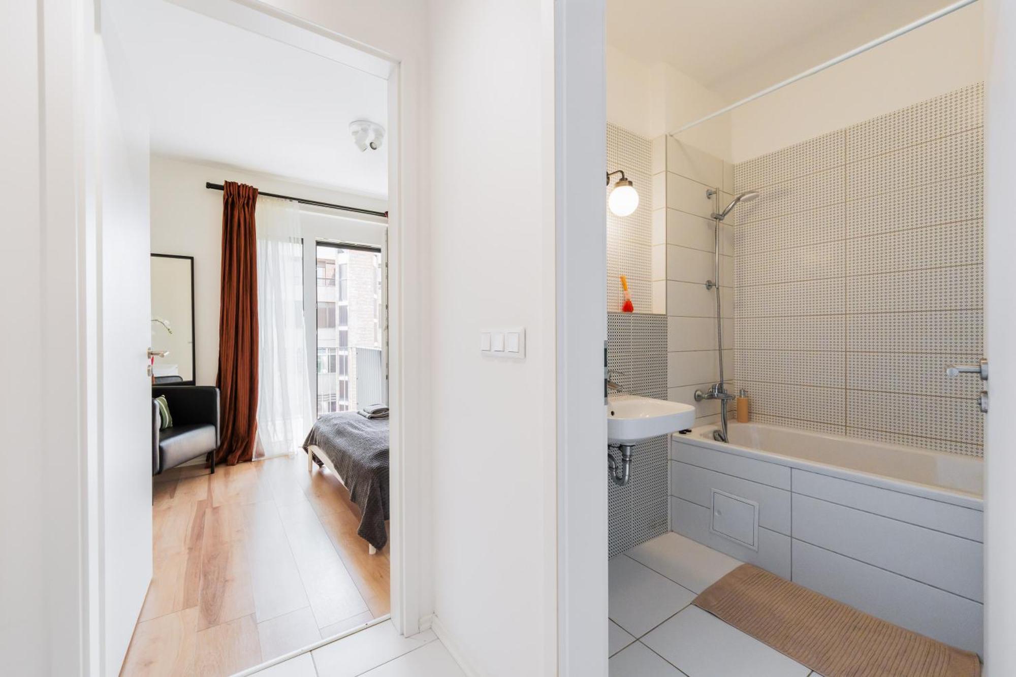Brand New Modern Apartment-2 Rooms-Balcony-Garage بودابست المظهر الخارجي الصورة
